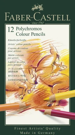 Farveblyant polychromos Faber-Castell 12 farver