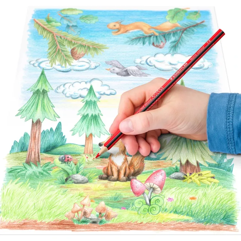 Farveblyant Staedtler Noris trekantet 36 ass
