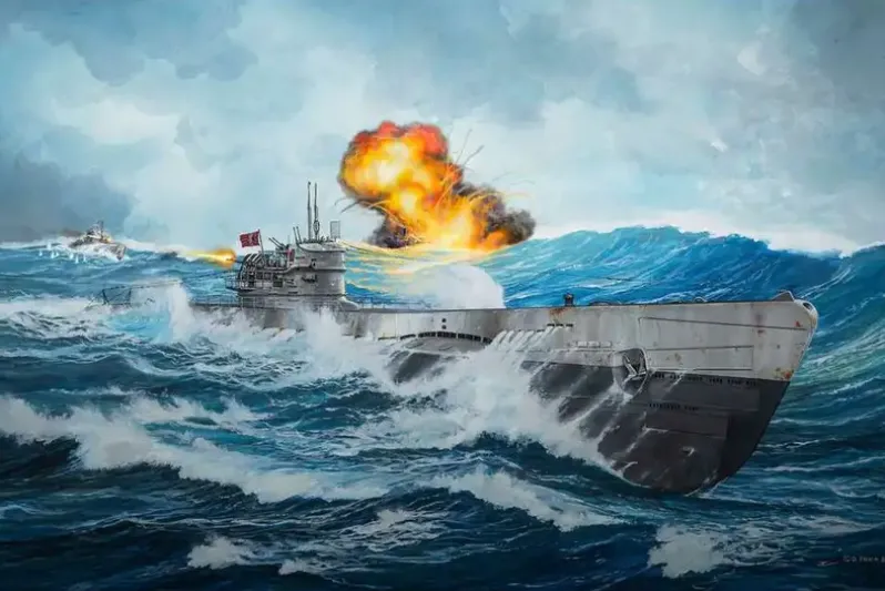 German Submarine Type IX C/40 (U190) 1:144
