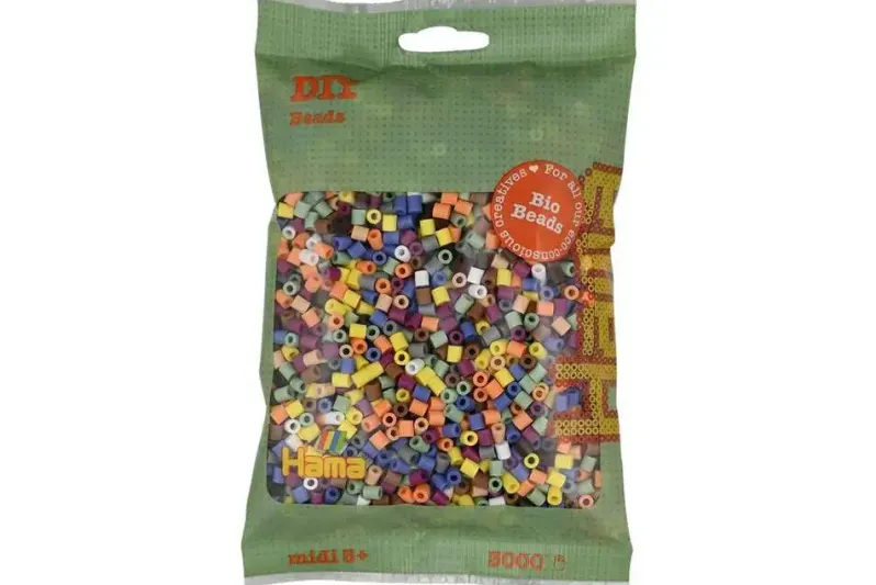 Hama BIO midi perler 3000stk mix 197 (10 farver)