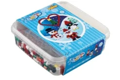 Hama maxi bøtte perler jul 600stk + plade 8206