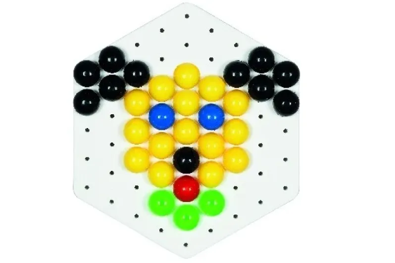 Hama maxi sticks + 2stk. 6-kantede plader i bøtte