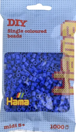 Hama midi perler 1000 stk blå 8
