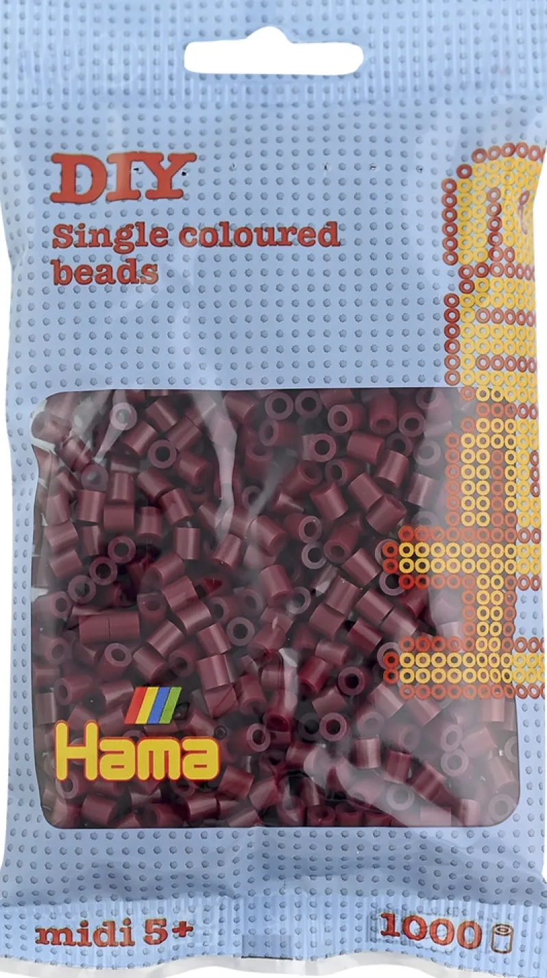 Hama midi perler 1000 stk bordeaux 30