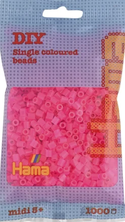 Hama midi perler 1000 stk fuchsia 32