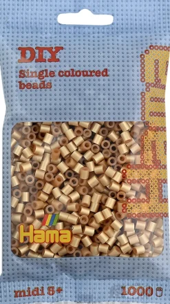 Hama midi perler 1000 stk guld 61