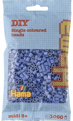 Hama midi perler 1000 stk lavendel 107