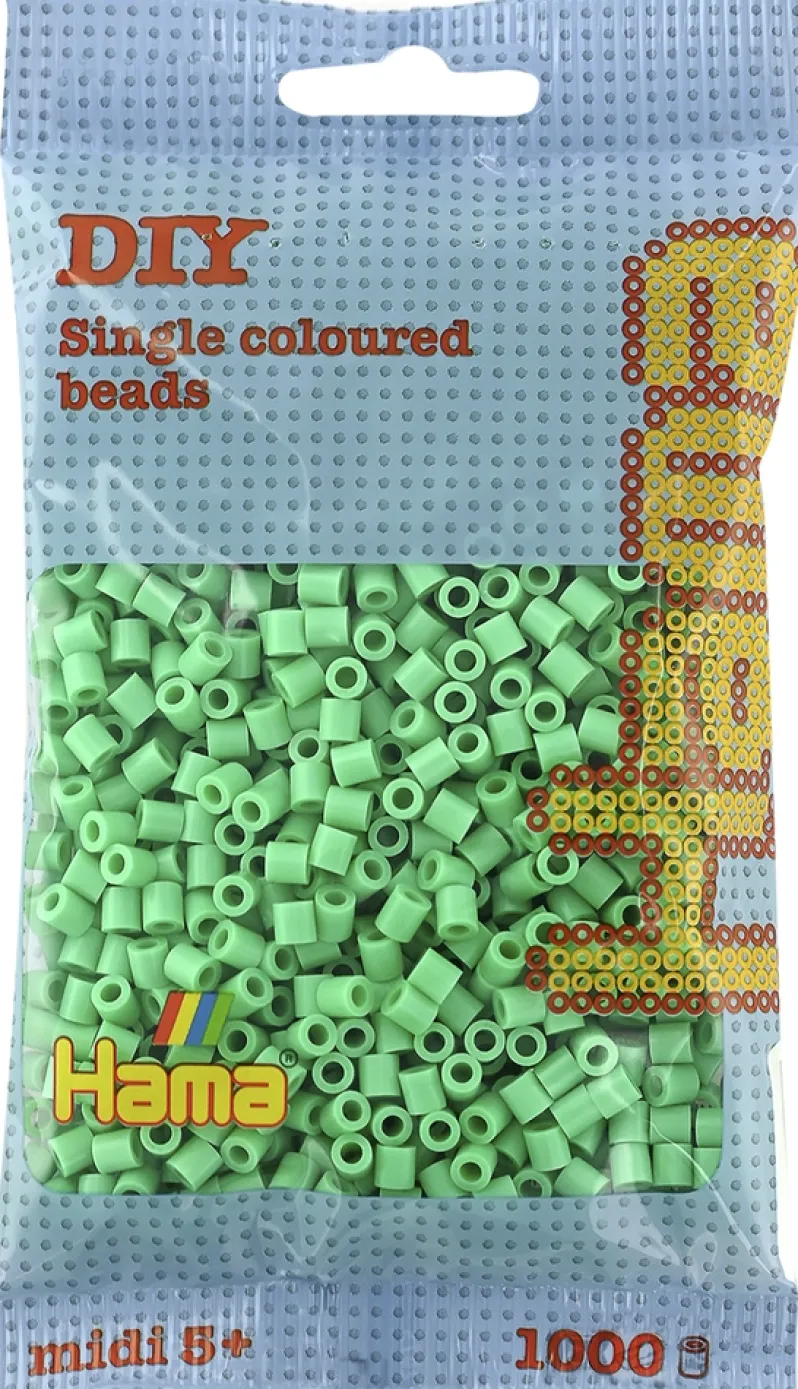 Hama midi perler 1000 stk lysegrøn 11