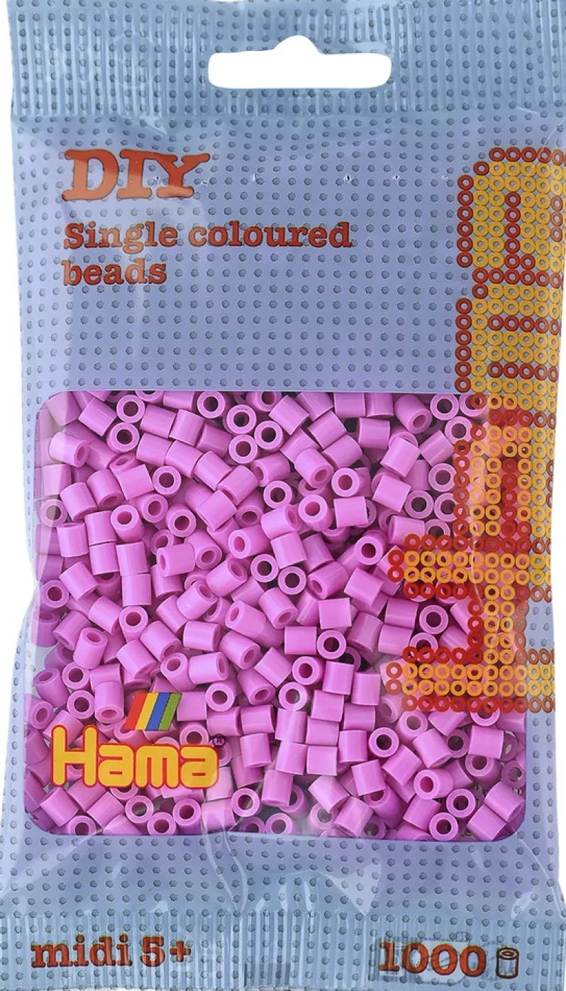 Hama midi perler 1000 stk. pastel pink 48