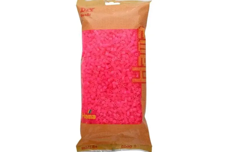 Hama midi perler 6000stk neon fuschia