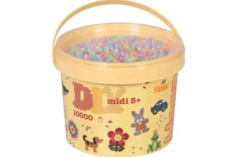 Hama midi perler 10.000stk pastel mix 50