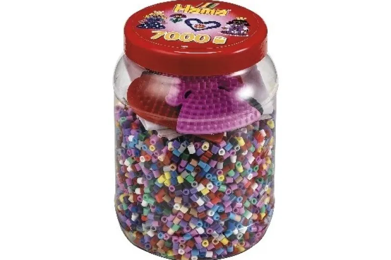 Hama perler 7000stk +2ass stiftplader
