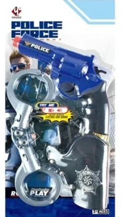 ICON politsæt, pistol og håndjern