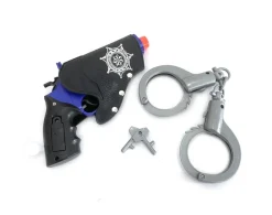 ICON politsæt, pistol og håndjern