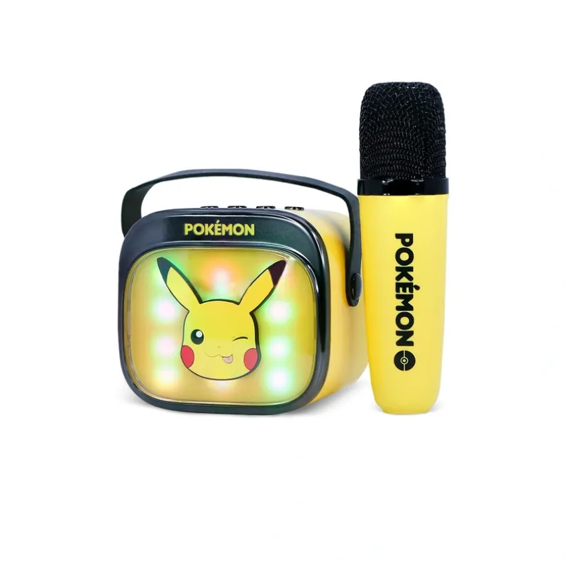Karaokehøjttaler med mikrofon Pikachu