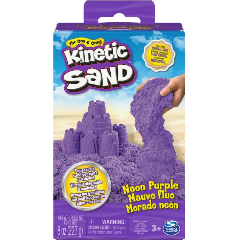 Kinetic Sand Neonboks med Primærfarver