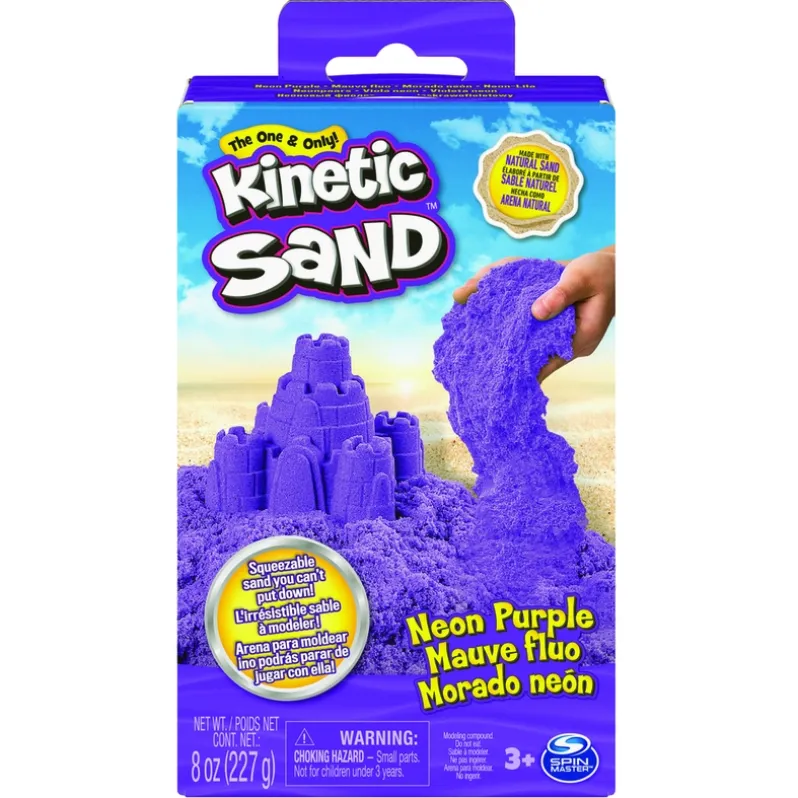 Kinetic Sand Neonboks med Primærfarver