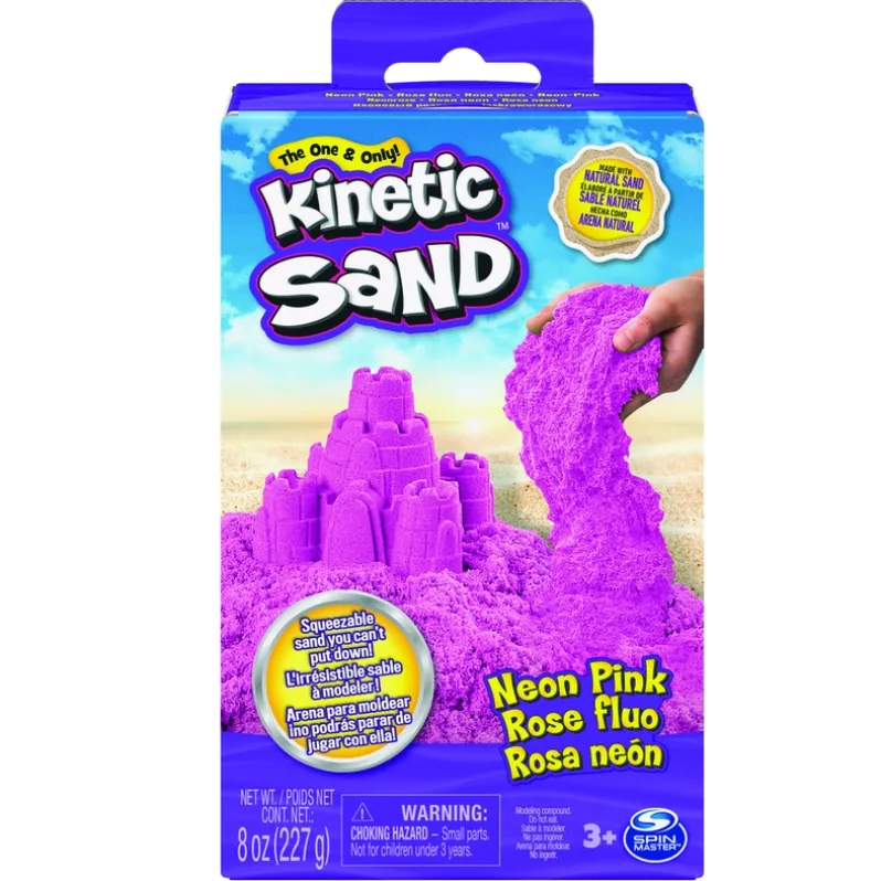 Kinetic Sand Neonboks med Primærfarver