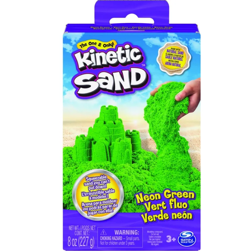 Kinetic Sand Neonboks med Primærfarver