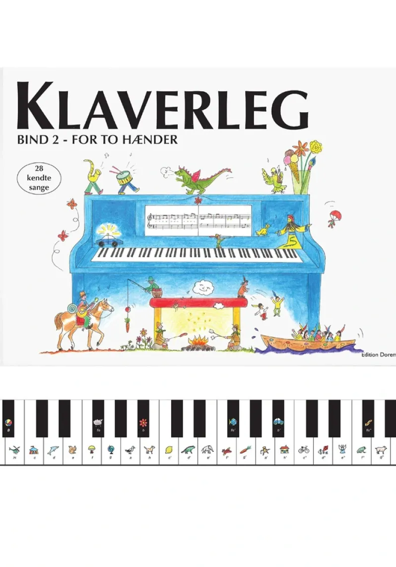 Klaverleg bind 2 - for to hænder (blå)