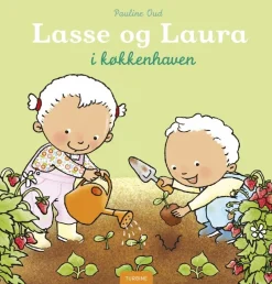 Lasse og Laura i køkkenhaven