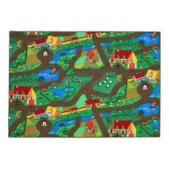 Legetæppe - Bondegård - 140 x 200 cm