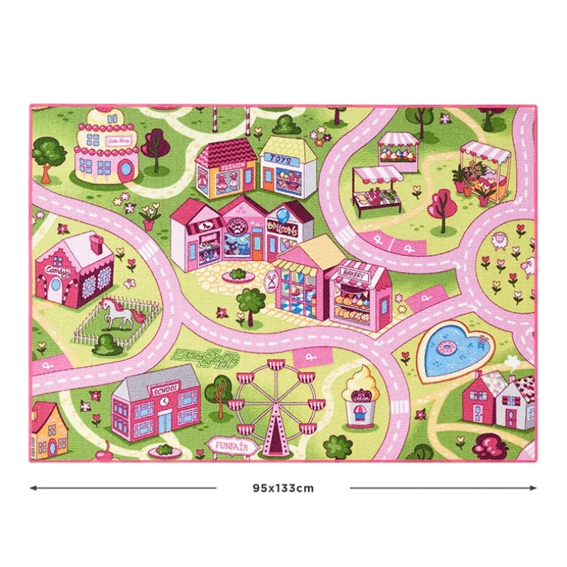 Legetæppe - Pink tivoli - 95 x 133 cm