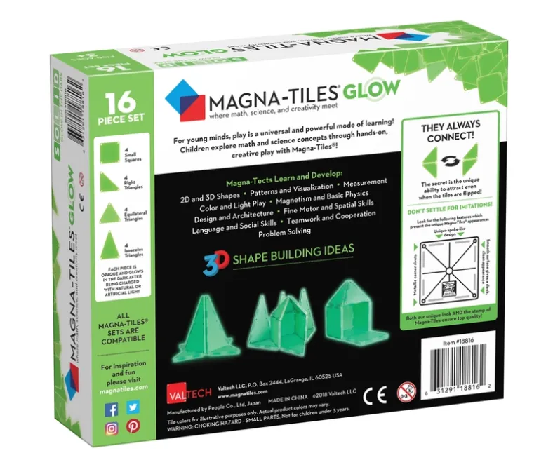 MAGNA-TILES Glow expansion sæt 16 stk