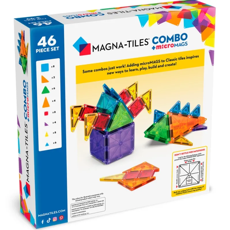 MAGNA-TILES microMAGS Combo 46 stk