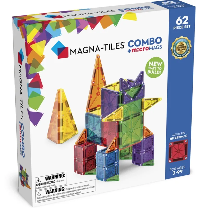 MAGNA-TILES microMAGS Combo 62 stk