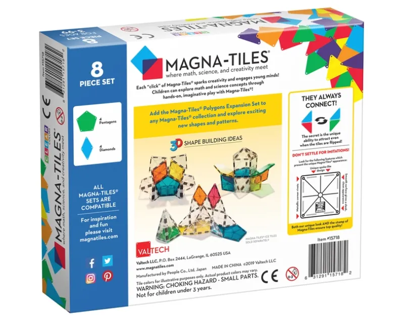 MAGNA-TILES Polygons expansion sæt 8 stk