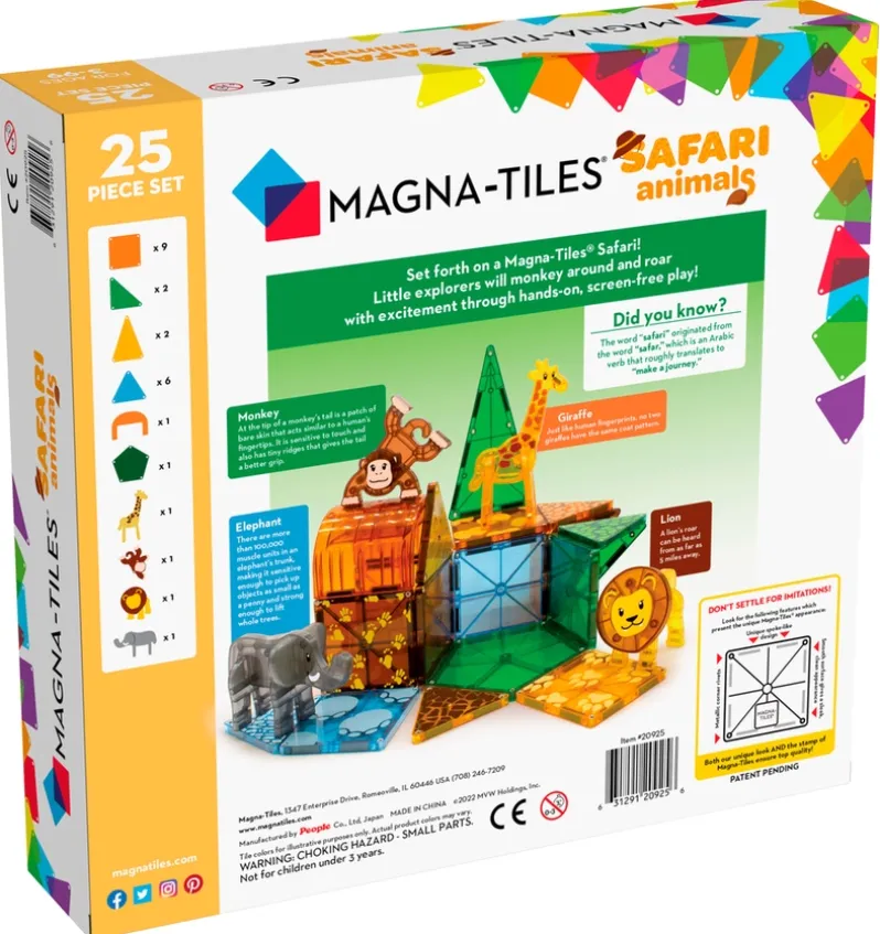 MAGNA-TILES Safari Animals 25 stk.