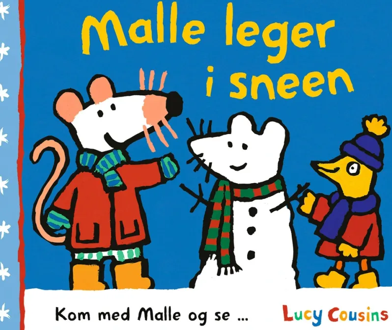 Malle leger i sneen