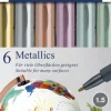 Metallic pen Faber-Castell 6 ass