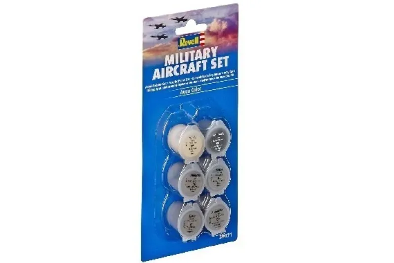 Military Aircraft set aqua colour acrylic 6x5ml