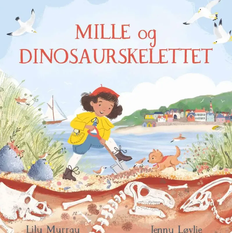 Mille og dinosaurskelettet