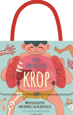 Min fantastiske krop - Min egen kuffert med remser, leg og bevægelse