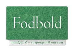 miniQUIZ - Fodbold