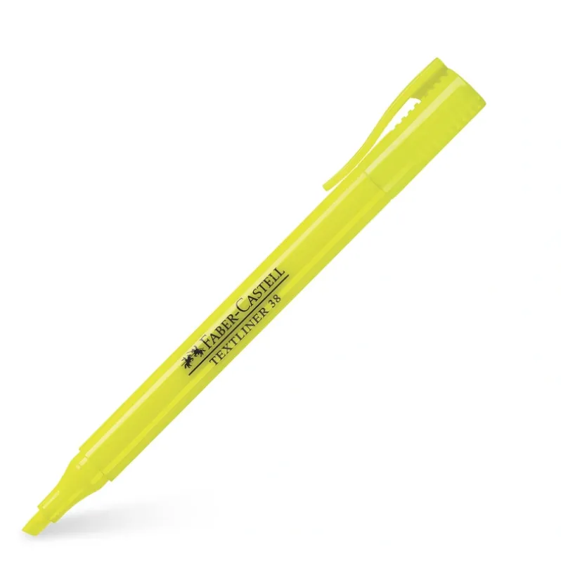 Overstregningspen Faber-Castell textliner 38 gul