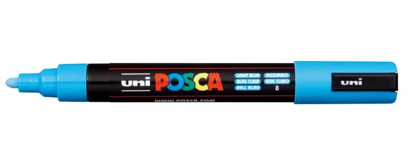 Paintmarker Uni POSCA pc-5m lys blå