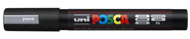 Paintmarker Uni POSCA pc-5m sølv
