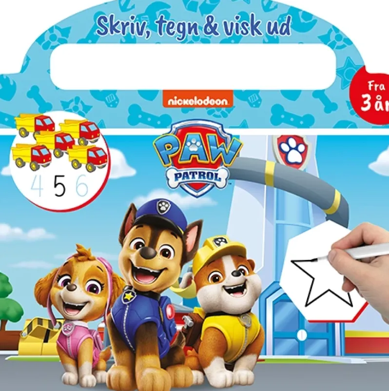 Paw Patrol - Skriv og visk ud (papbog med ikke-permanent pen)