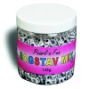 Pearl`n fun bogstaver 7mm sort/hvid 125g bøtte