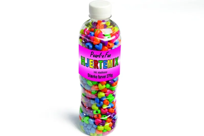 Pearl`n Fun Hjertemix 270g stærke farver