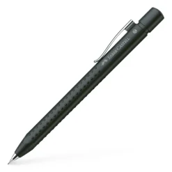 Pencil 0,7 grip Faber-Castell metallic sort
