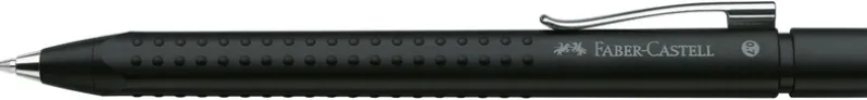 Pencil 0,7 grip Faber-Castell metallic sort
