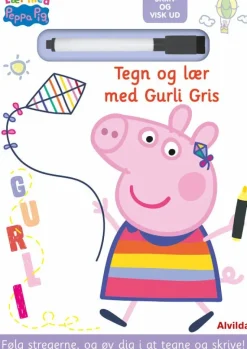 Peppa Pig - Lær med Gurli Gris - Skriv og visk ud - Tegn og lær med Gurli Gris