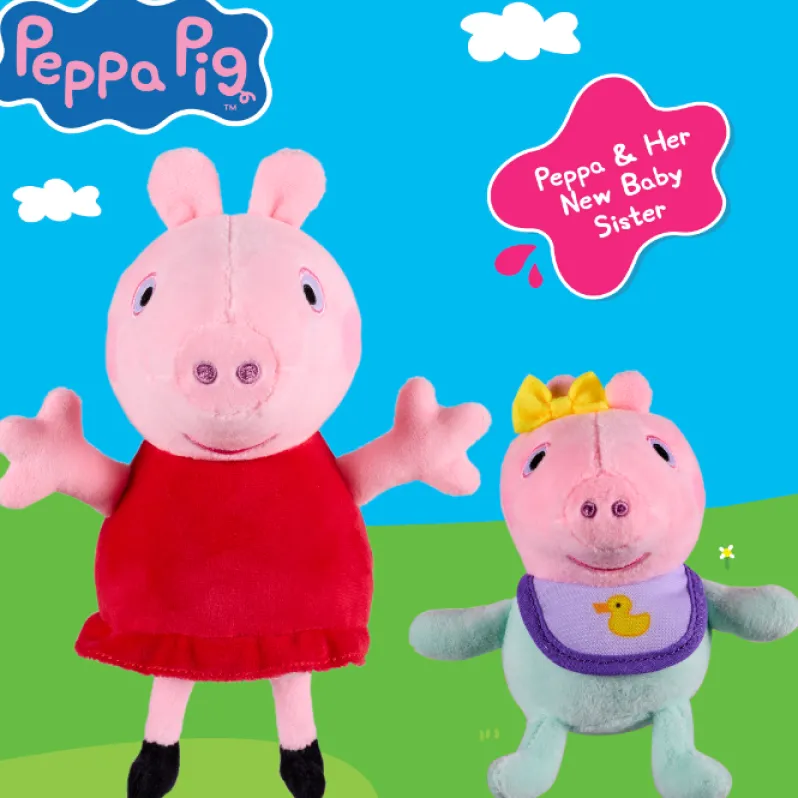 PEPPA PIG Gurli gris PLUSH 2-PAK