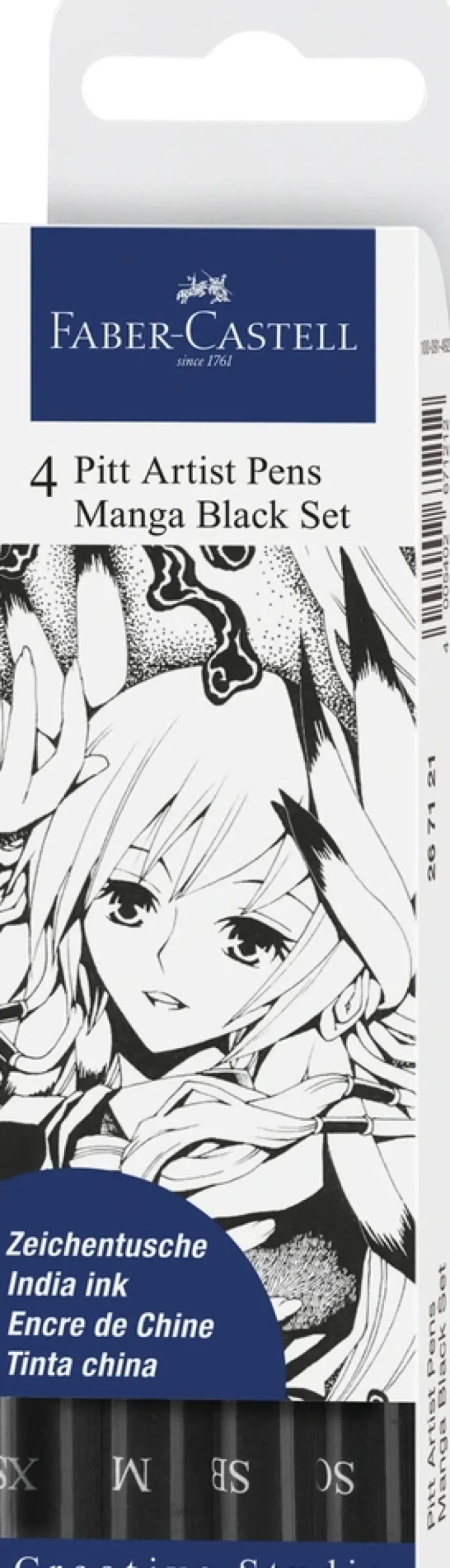 Pitt art manga Faber-Castell 4 ass sort