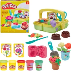 Play-Doh blooming flowers